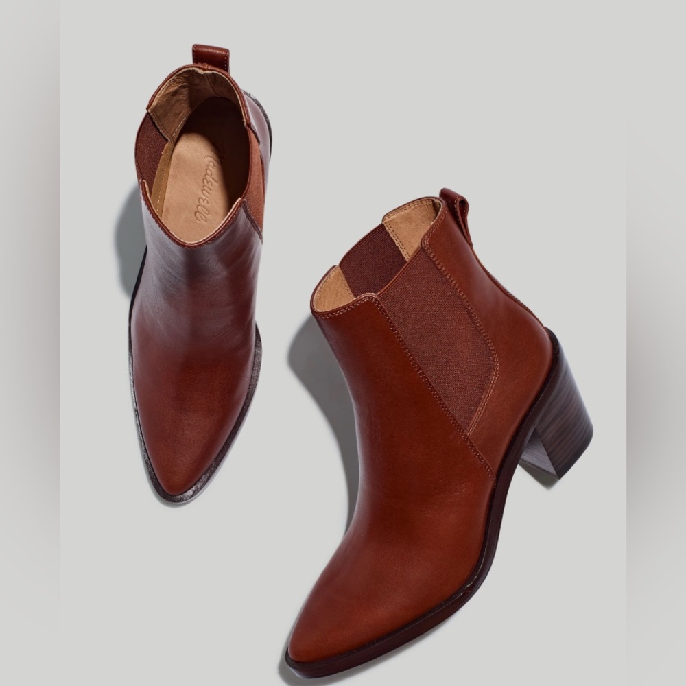 Madewell Women’s The Elspeth Chelsea Boot size 8.5 Apple Butter Workwear Casual